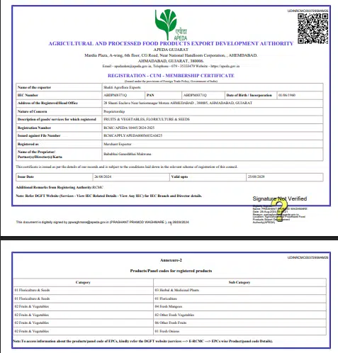 Certificates