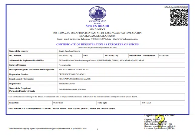 Certificates